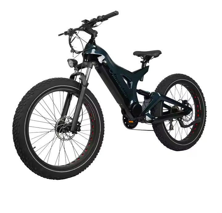 1000W E-Fatbike 26 Zoll – Vollgefedertes Carbon E-Mountainbike