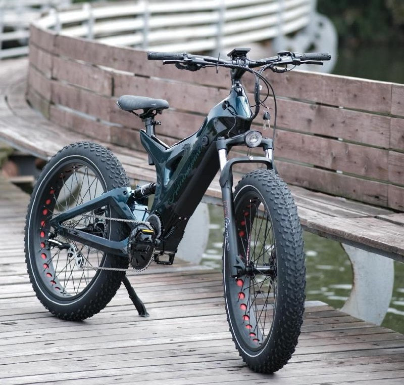 1000W E-Fatbike 26 Zoll – Vollgefedertes Carbon E-Mountainbike