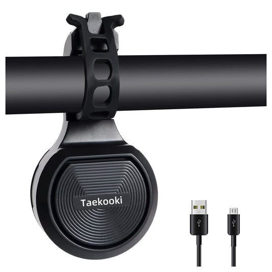 Fahrradklingel Elektronisch, Elektrische Klingel Fahrrad 80db-120db Klingel Laut, Fahrradklingel USB Wiederaufladbar IPX6 Wasserdicht, Fahrrad Zubehör für Mountainbikes von 22-32 mm