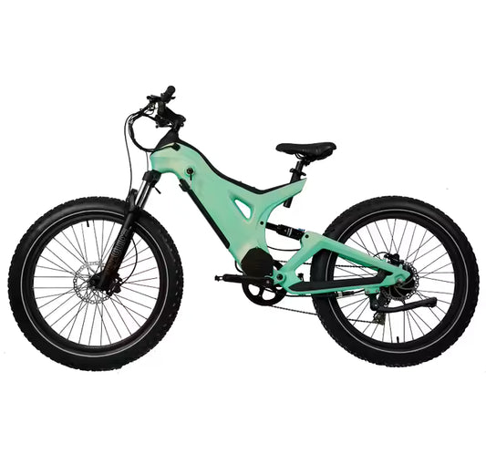 1000W E-Fatbike 26 Zoll – Vollgefedertes Carbon E-Mountainbike