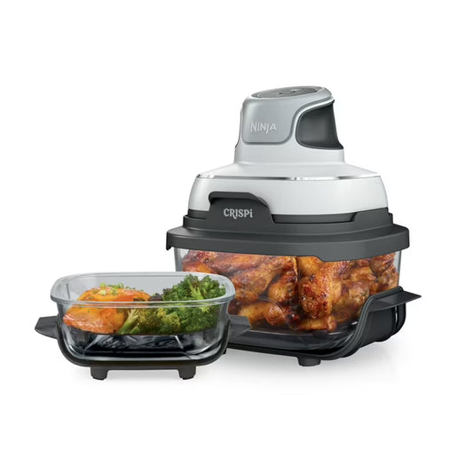 Glas-Heißluftfritteuse 4-in-1 – Für schnelles Kochen, Servieren & Lagern Gamezoll